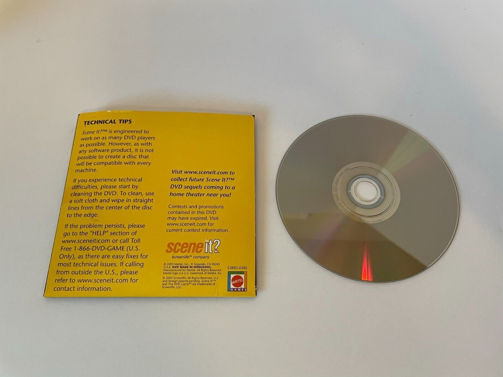 Scene It? The Movie Trivia DVD Board Game 2003 Age 13 – Adult 2 or More Players