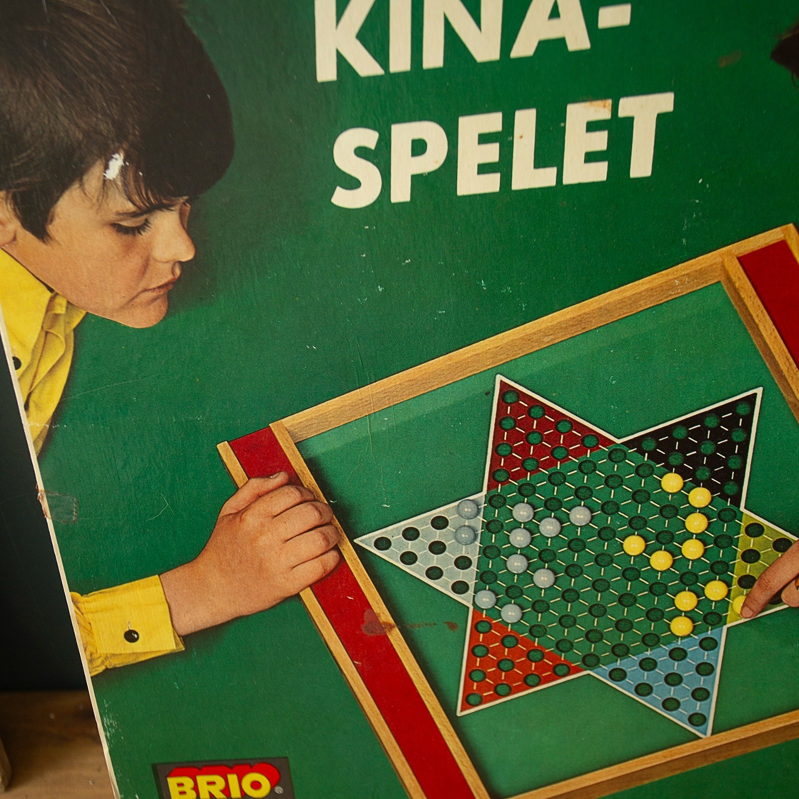 Vtg Chinese Checkers Brio of Sweden Kina Spelet Excellent Condition 1970s