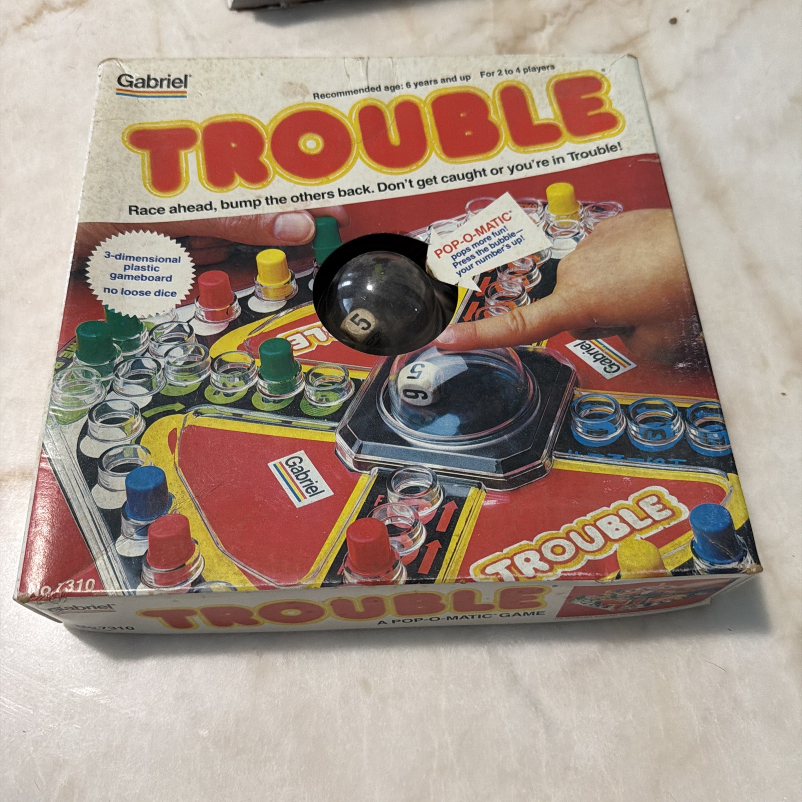 VINTAGE Trouble Pop-O-Matic Game Gabriel 1977 Kids Classic