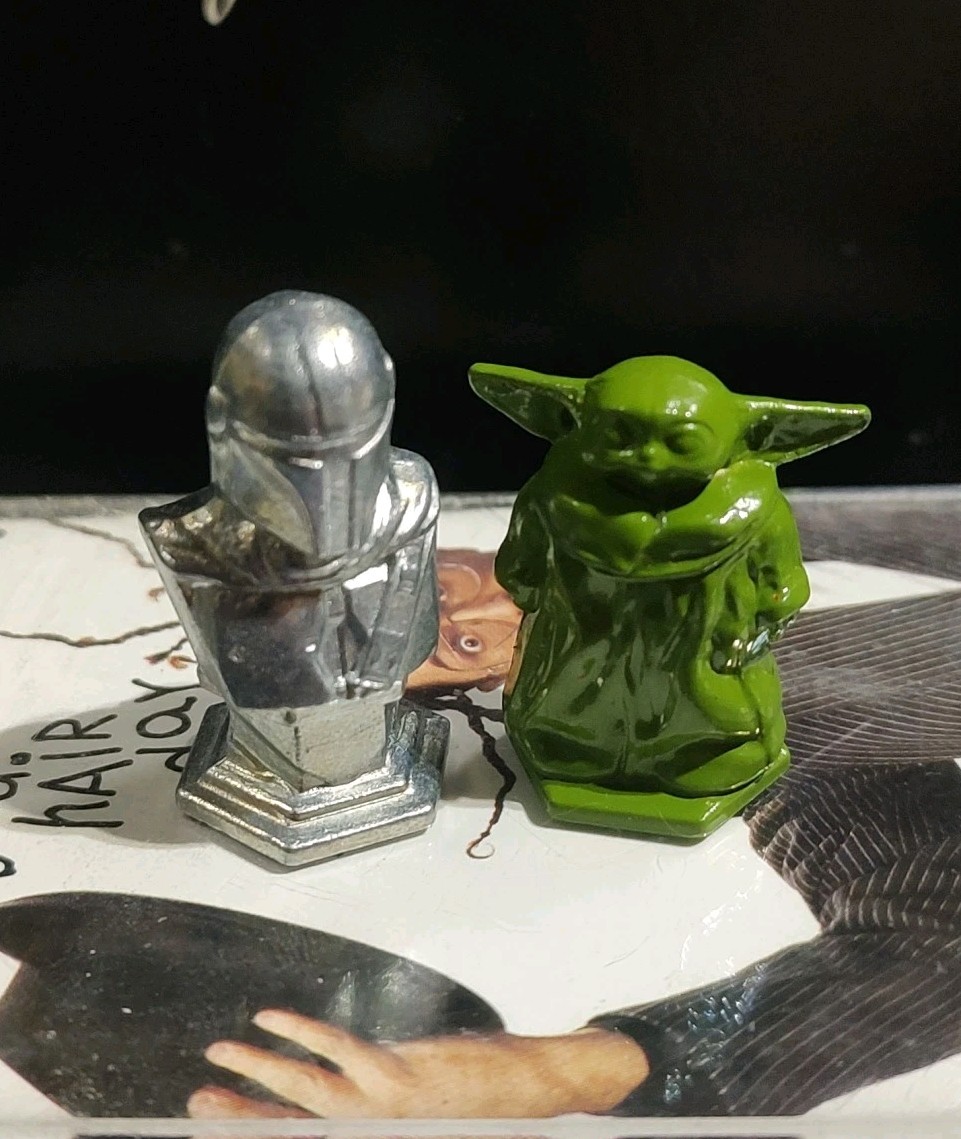 Star Wars The Mandalorian Monopoly Metal Tokens Characters Set Grogu Gideon Dune