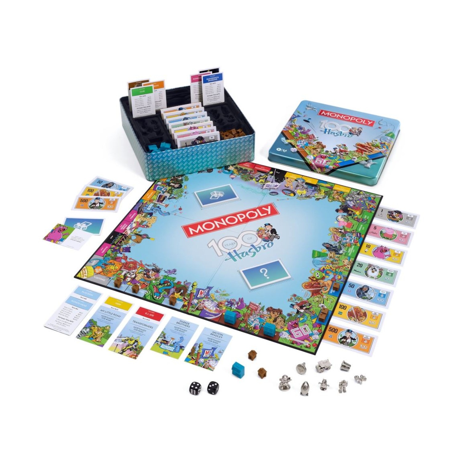 W.S. Game Company Boardgame Monopoly (Hasbro 100th Anniversary Ed) Box New