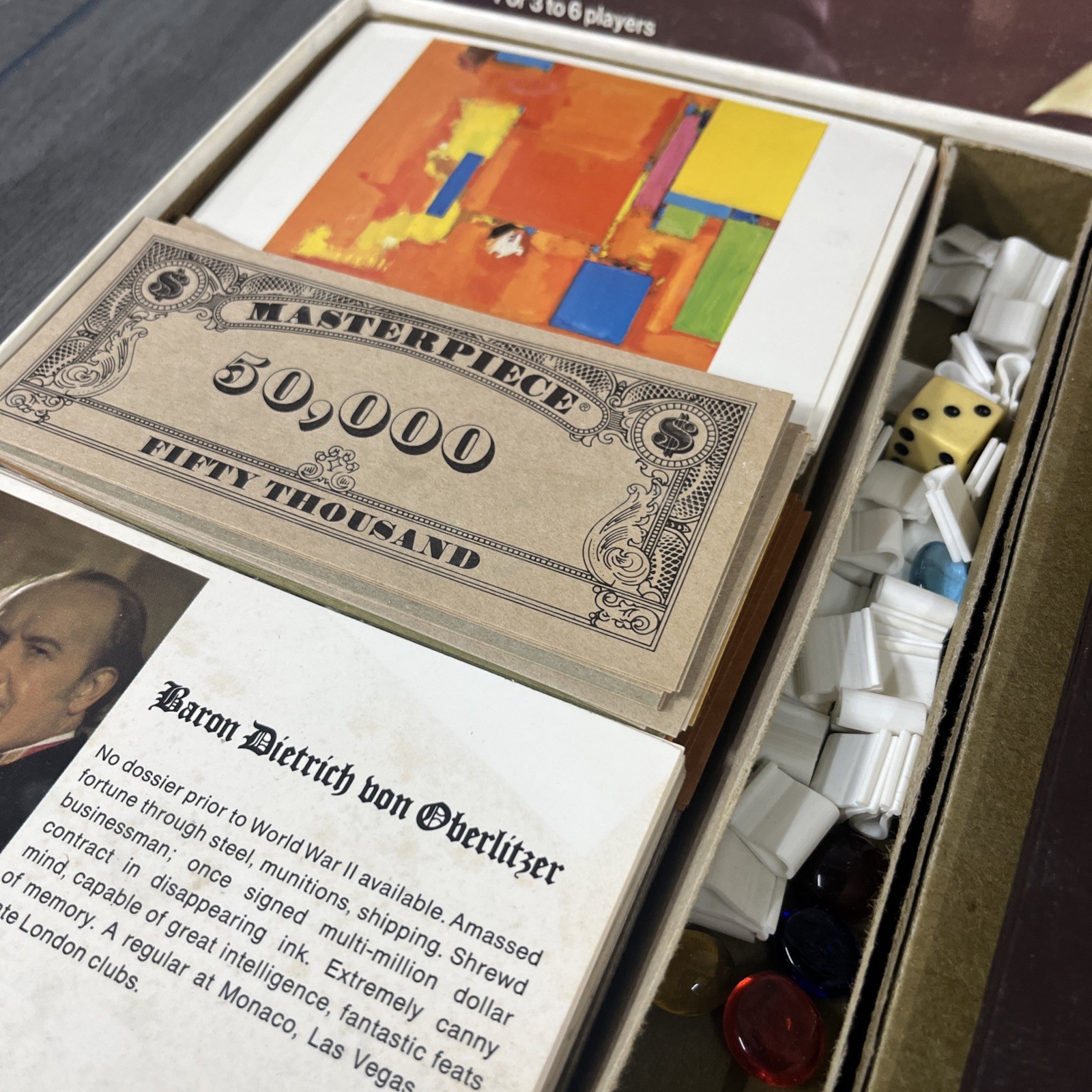 Parker Bros VTG 1970 MASTERPIECE Art Auction Game – American Gothic/Grant Wood