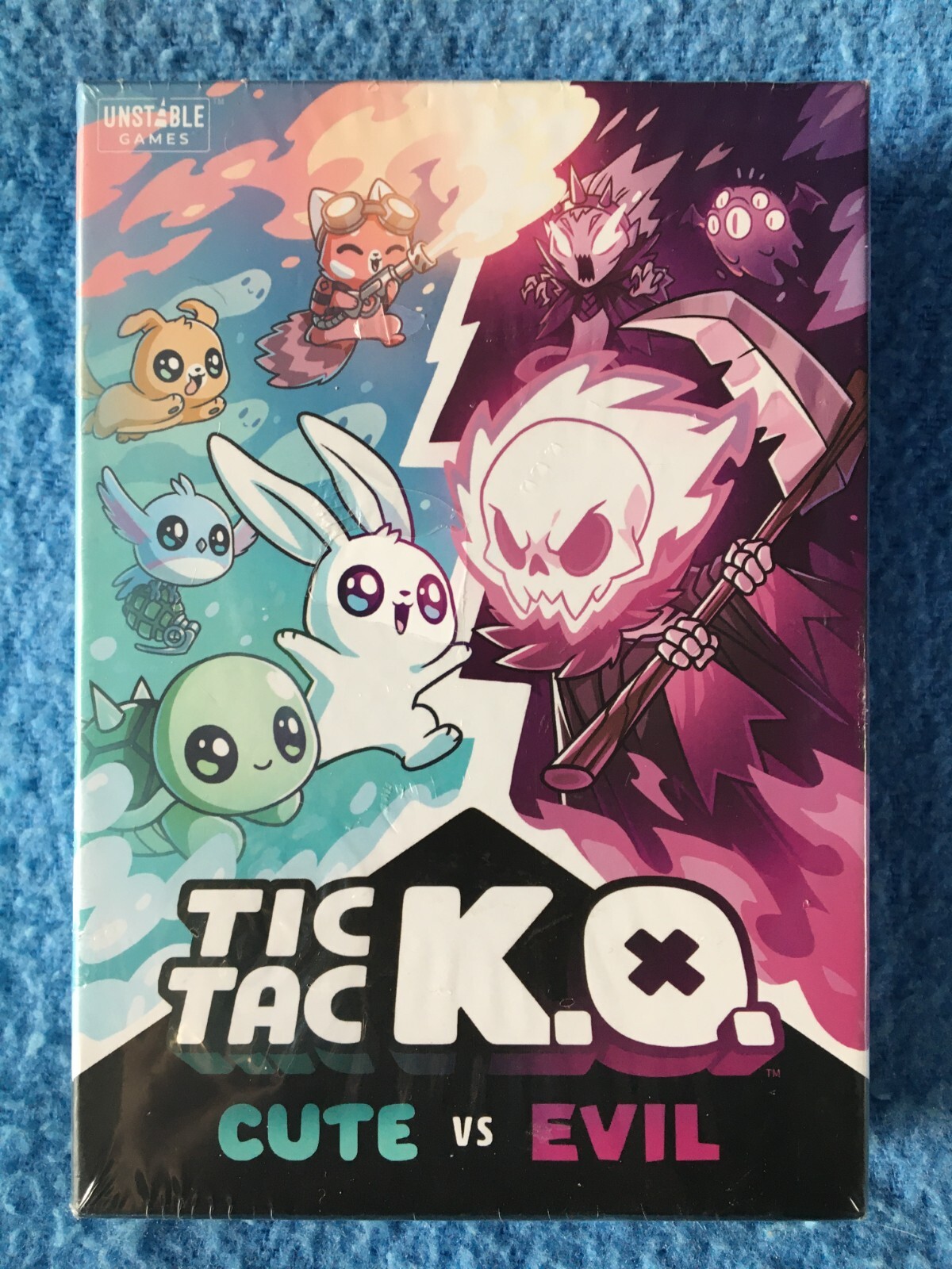 TIC TAC K. O. Cute vs Evil Card Game 2022 Unstable Tee Turtle NEW Sealed