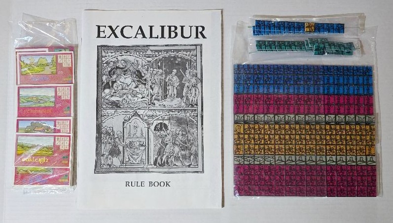 King Arthur Sirs Lancelot & Gawaine EXCALIBUR Board Game Partial Punch COMPLETE