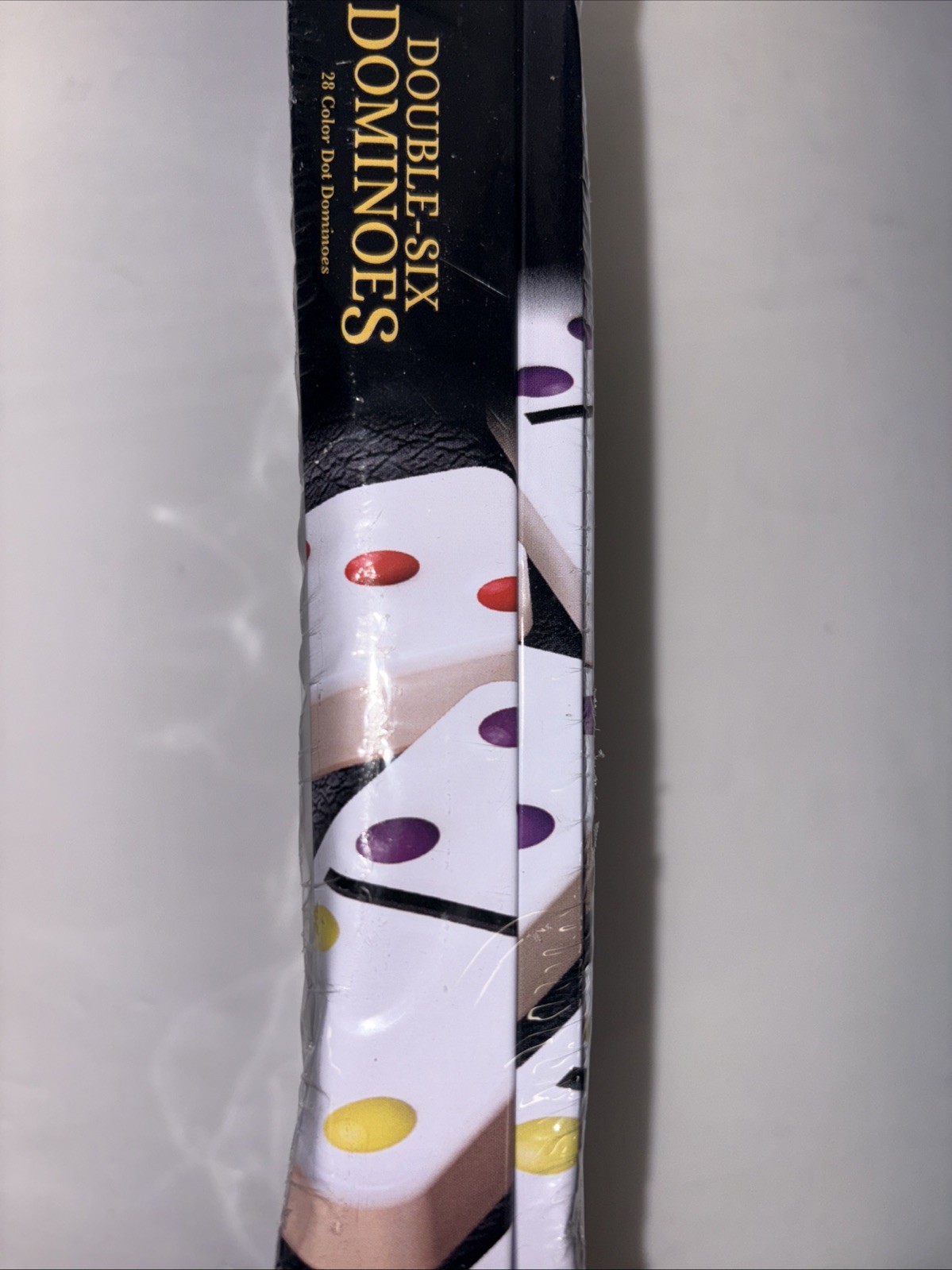 Double Six Dominoes 28 Colored Dots Cardinal Game Set New Sealed Damaged See Pic