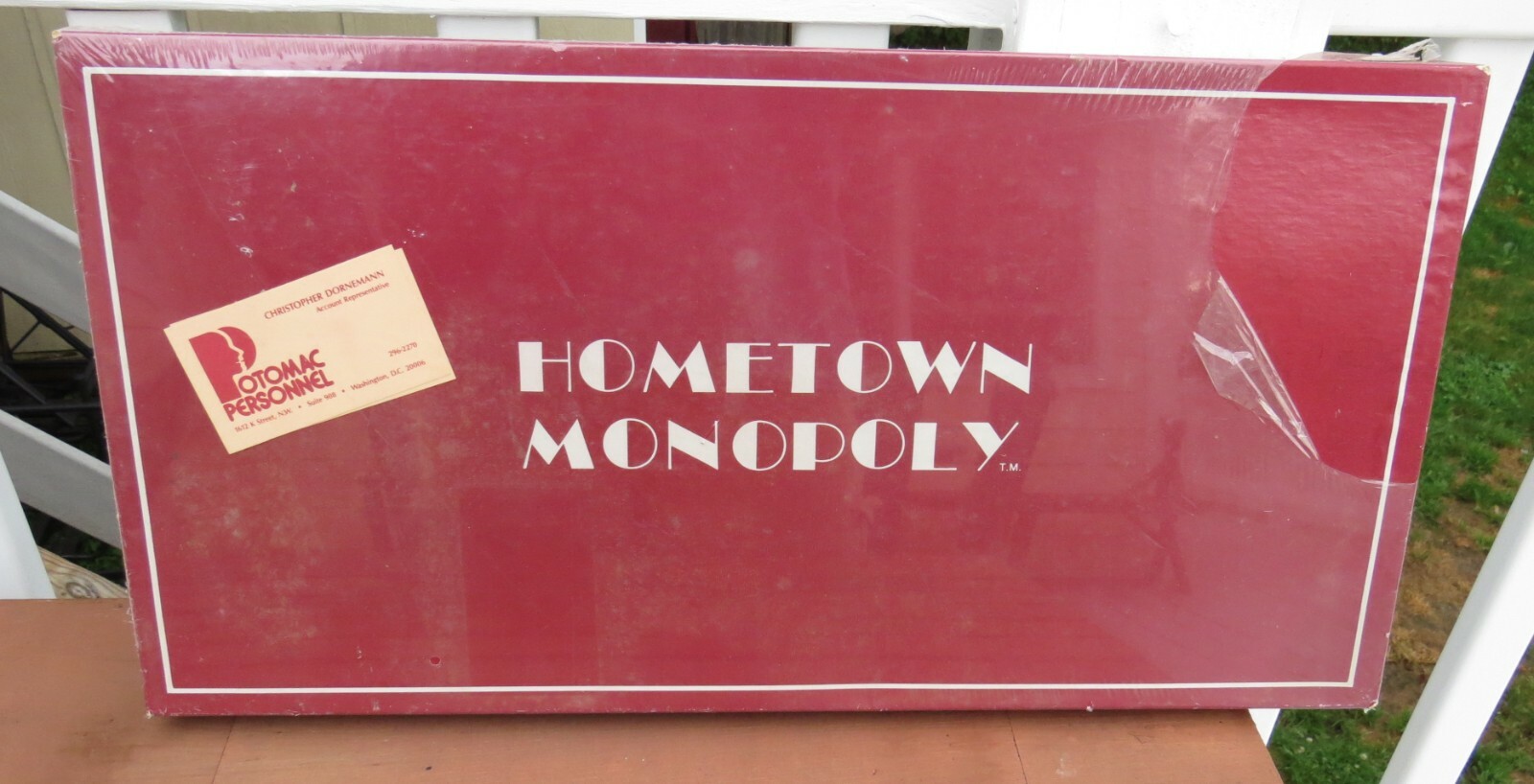 Vtge 1983 HOMETOWN MONOPOLY Washington DC by Dave Colbert Citigames of America