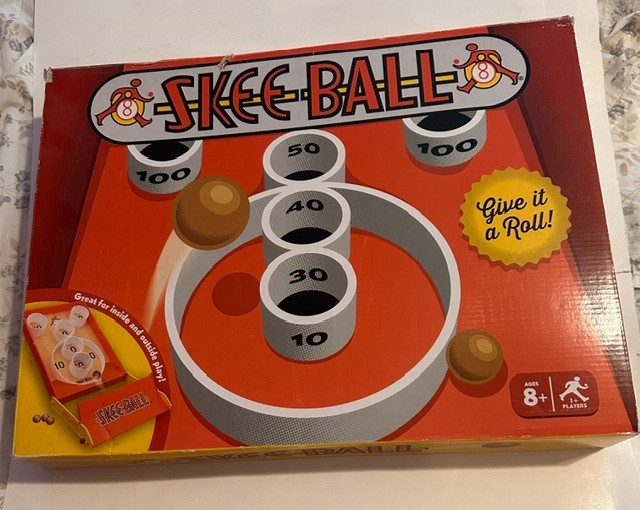 Skee Ball Classic Arcade Game Fun and Portable Tabletop 28 x 14