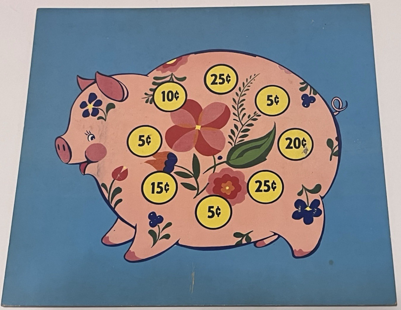1930’s Vintage Samuel Gabriel & Sons Piggy Bank Game, T-256, no coins; no box