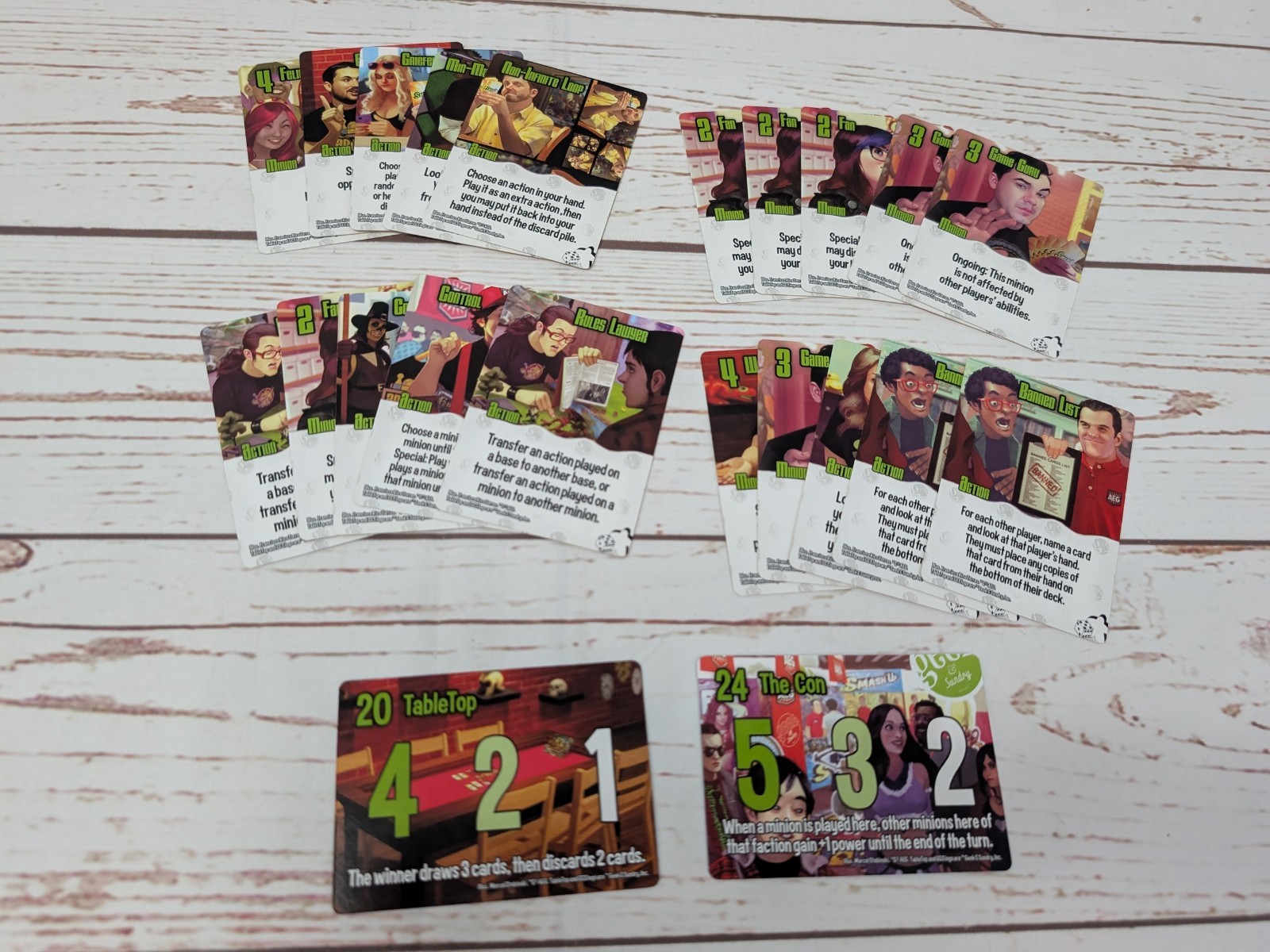 Smash Up Board Game Card Game Original Base Set & Big Geeky Box Contents AEG