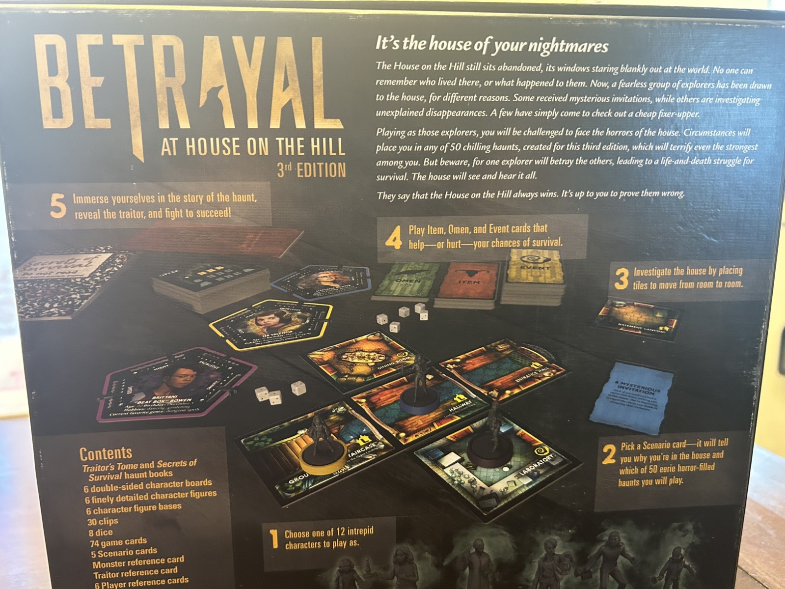 Betrayal At House On The Hill 3rd Edition Board Game Hasbro