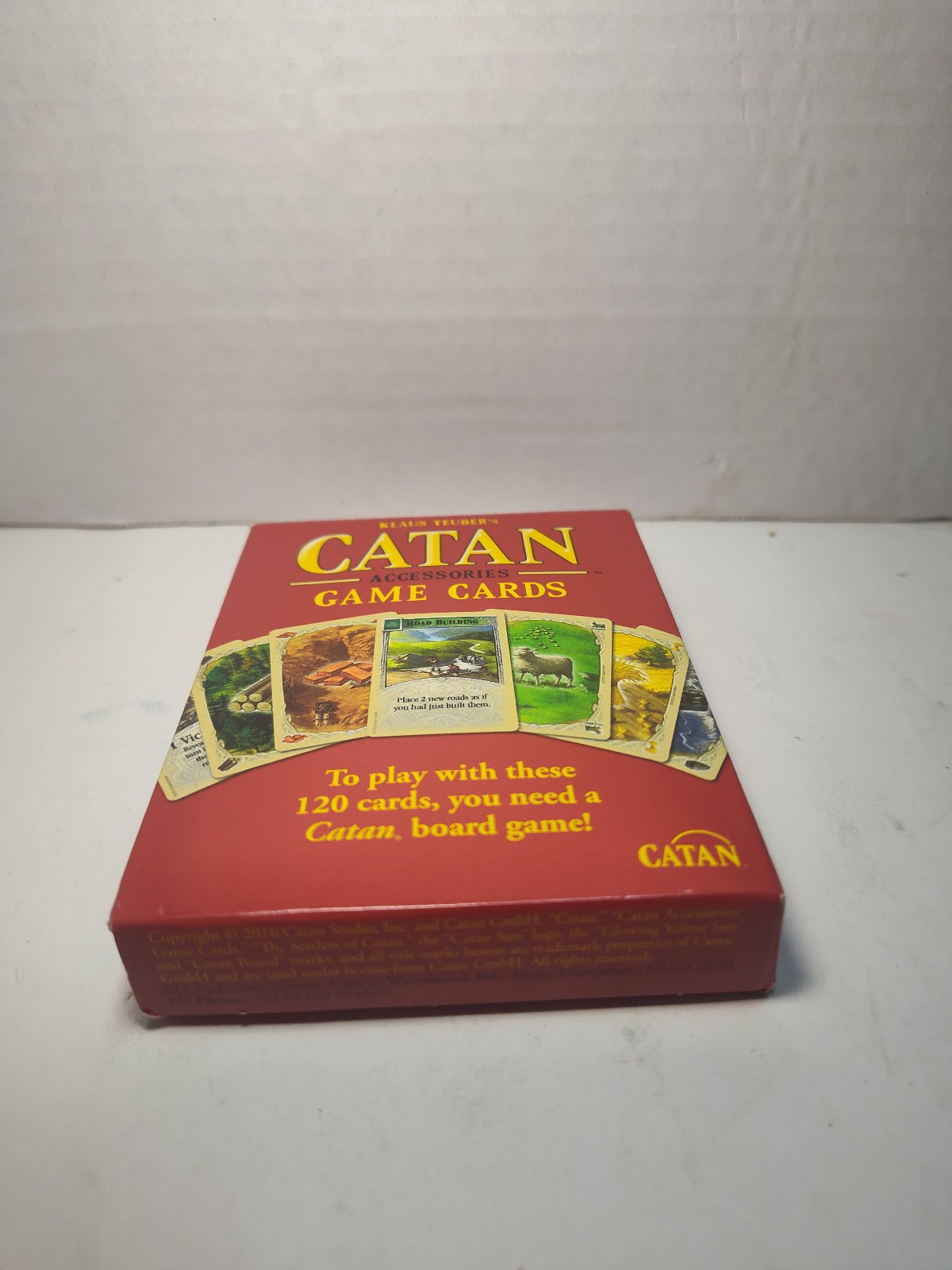 Catan Base Game 5th Edition Complete + Game Cards Accessory Set -Excellent Cond.