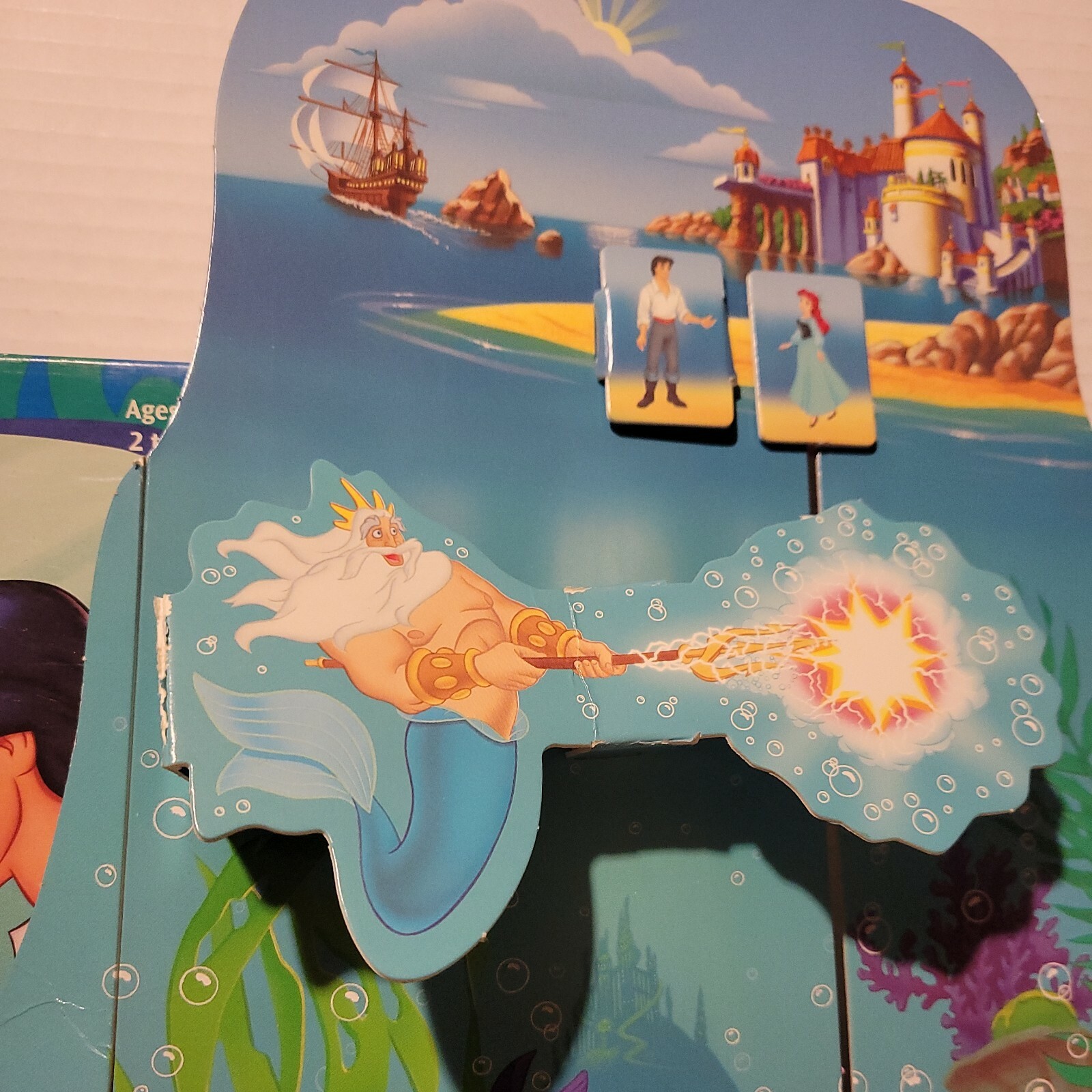 Vintage 1997 Disney The Little Mermaid Secrets of the Sea Board Game – Complete