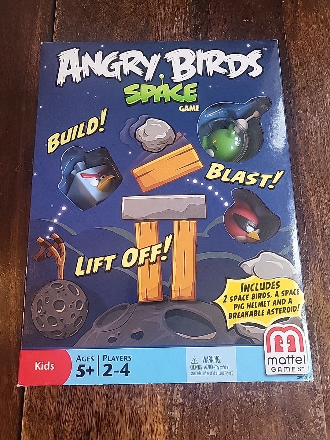 Mattel Angry Birds Space Game Open Box 2012 Complete – UNPLAYED – Wrapped Cards
