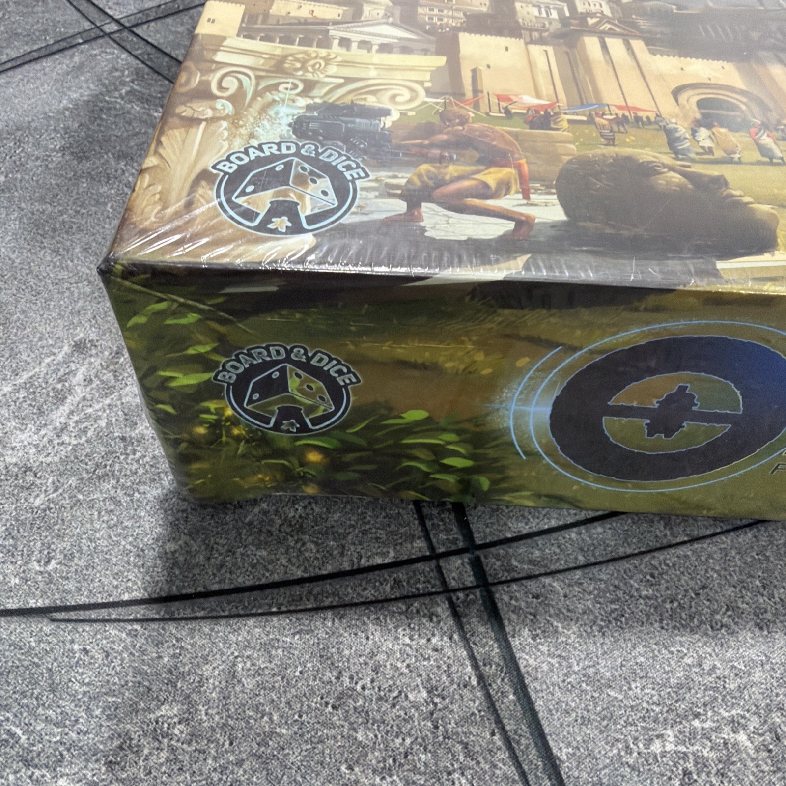 Origins First Builders Strategy Board Game New Board & Dice damaged box