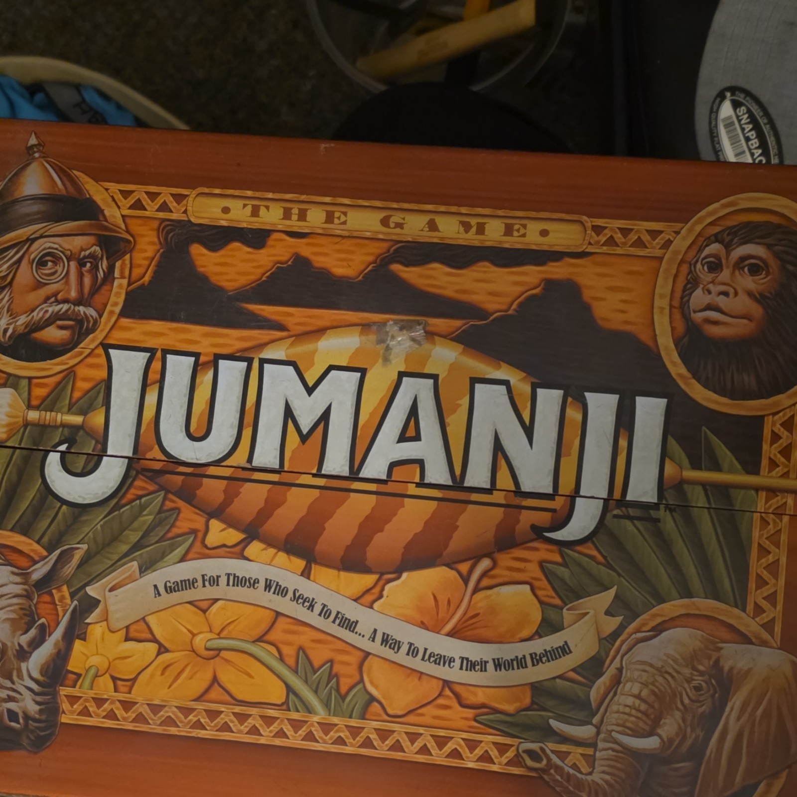 Cardinal Jumanji Adventure Board Game Wooden Box Complete, 2+ Players, Age 8+