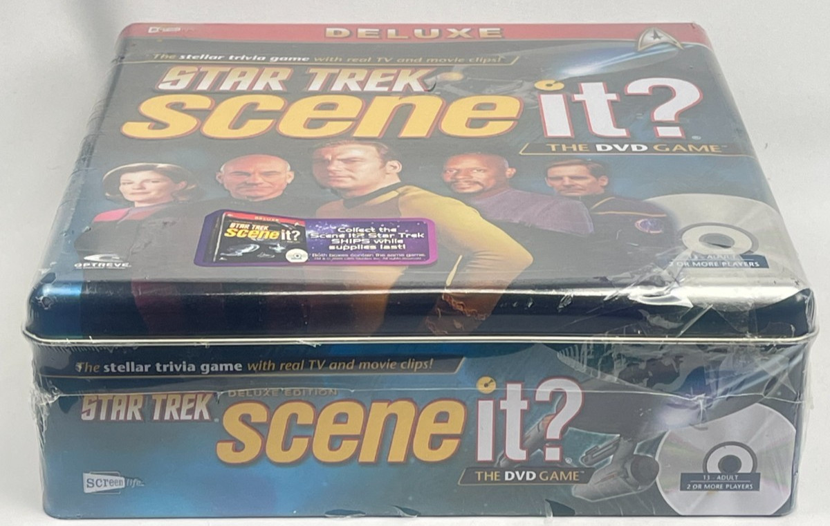 Star Trek Scene it? DVD Game Deluxe Edition Trekkie Trivia Not Sealed Never Used