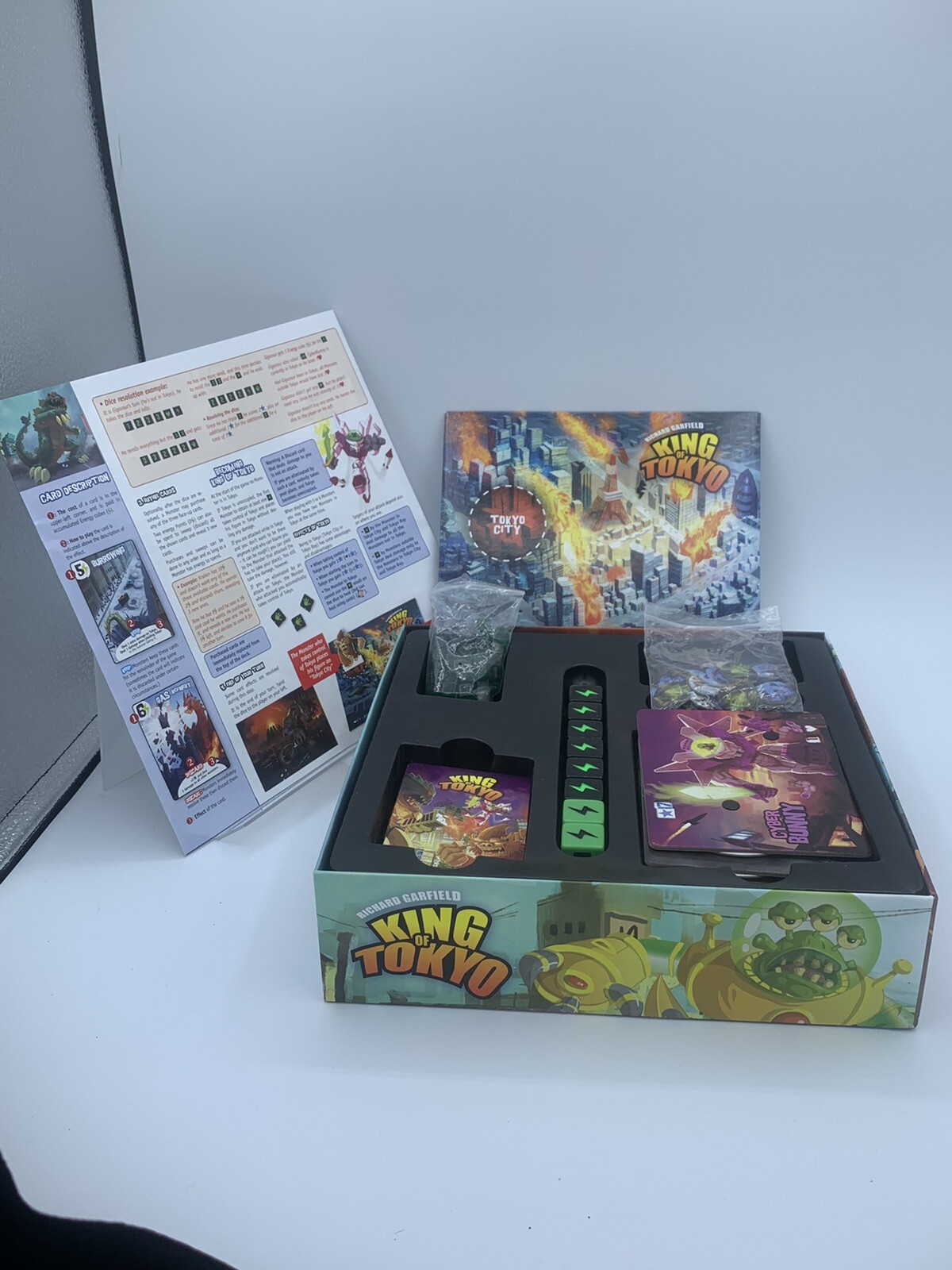 King of Tokyo Board Game Richard Garfield Complete Whatz Iello 2014 Original