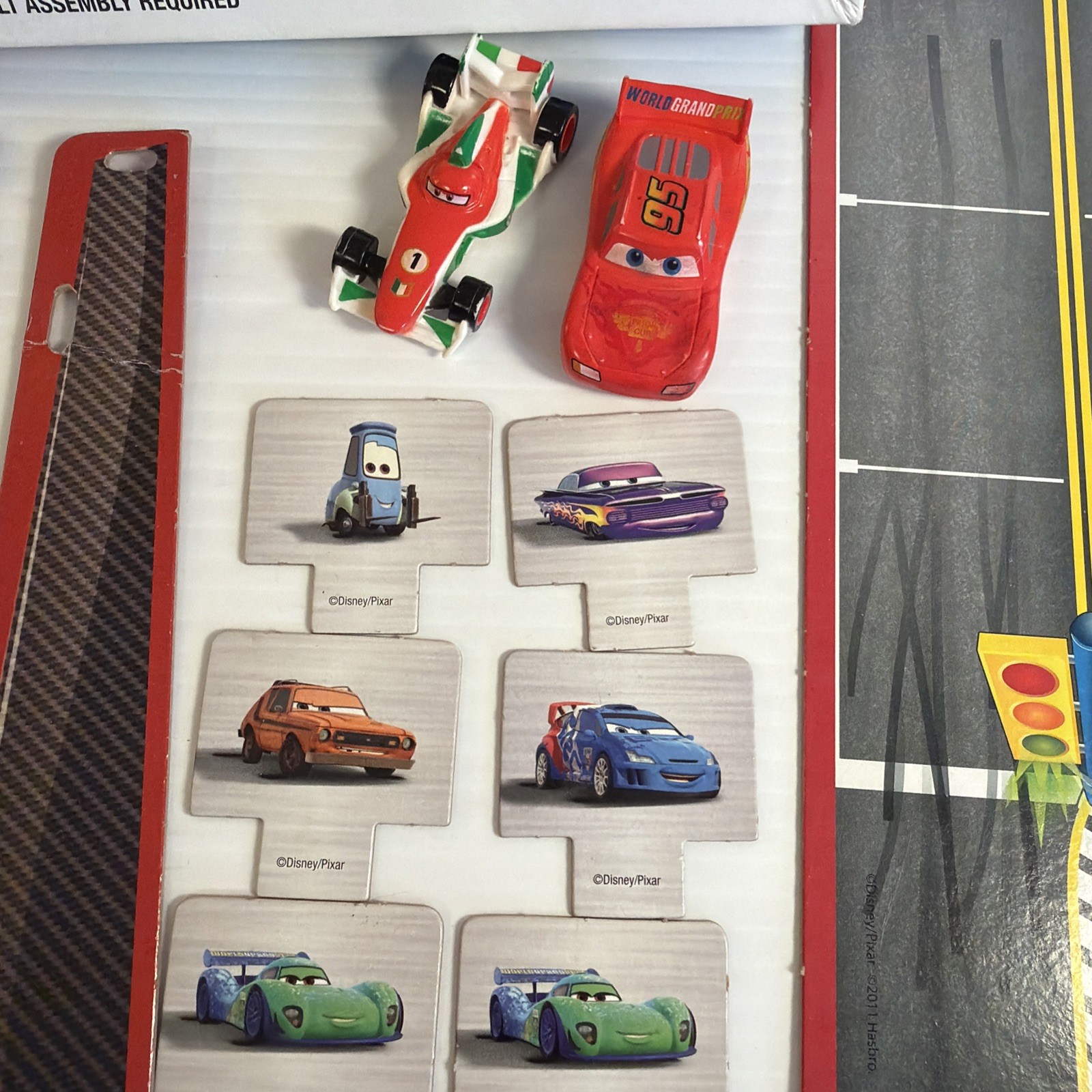 Hasbro Disney Pixar Cars 2 Edition Memory Game Match & Motor Speedway Complete