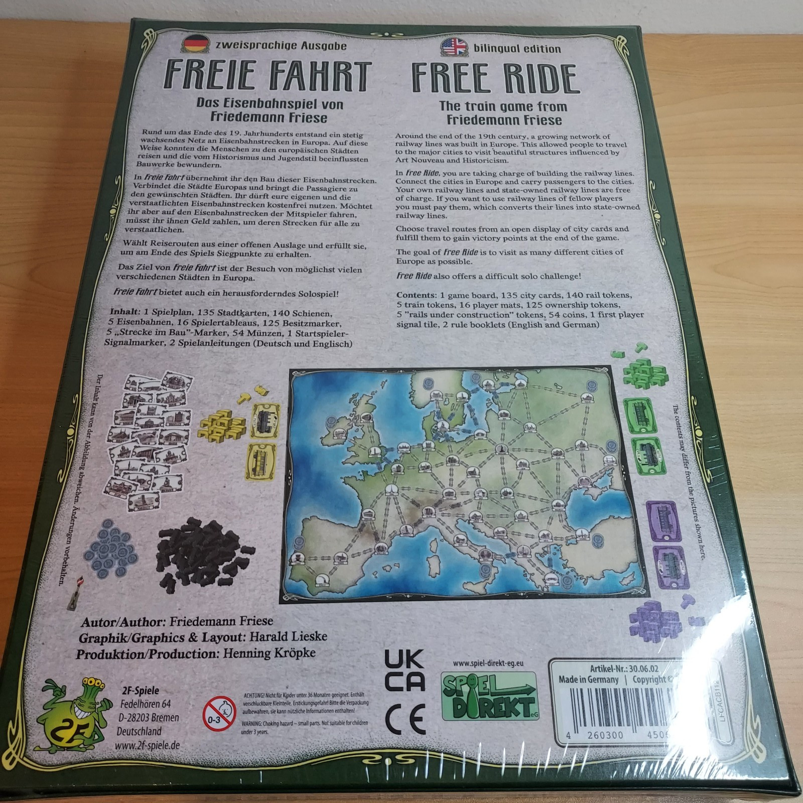 Free Ride USA – Railroad Development Strategy Board Game, 1950 Rio Grande Games