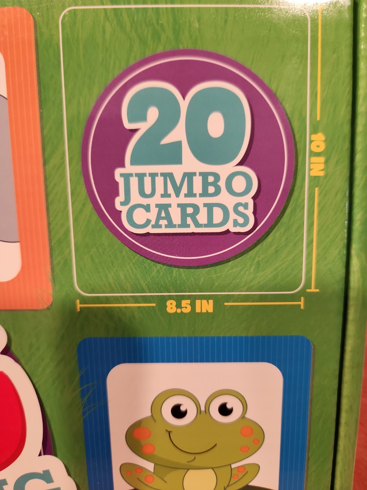 Big Matching Card Game 20 Jumbo Cards Box Open Cards are Sealed Beach Camp
