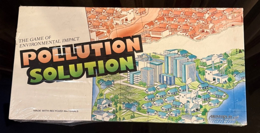 New Sealed Pollution Solution Board Game of Environmental Impact 1989 Science