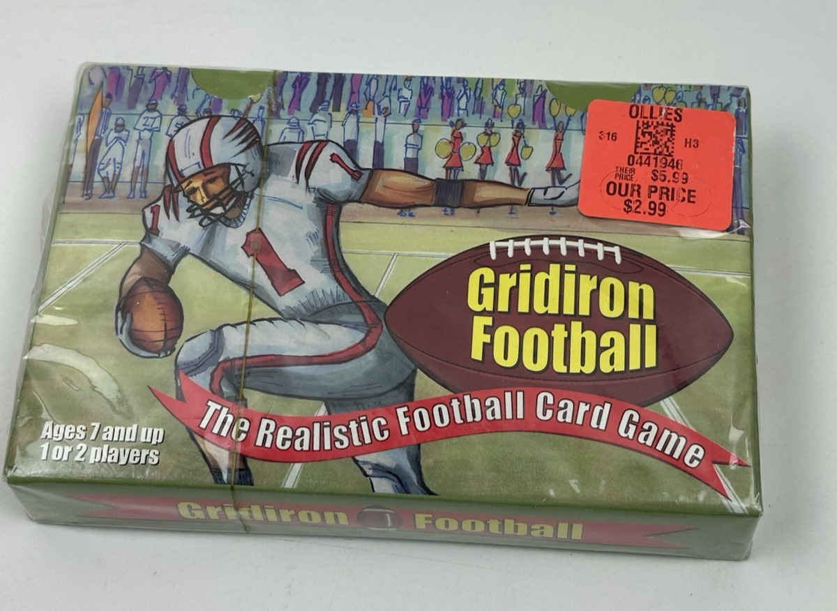 Gridiron Football The Realistic Football Card Game Ages7+ For 1-2 Players SEALED