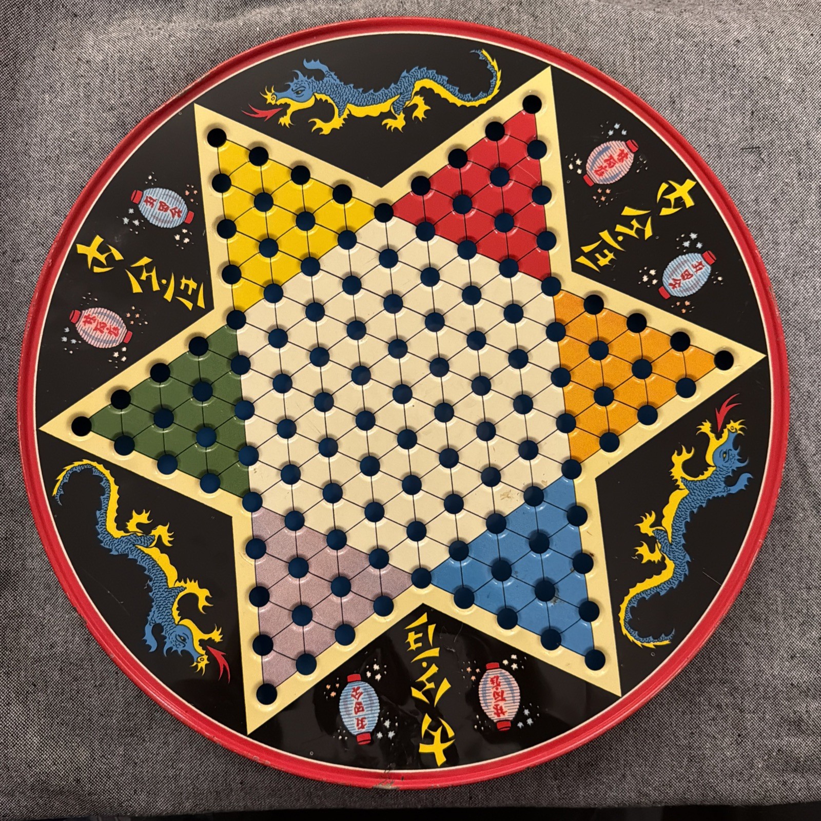 Vintage Chinese Checkers / Checkers Game Tin – No Game Pieces