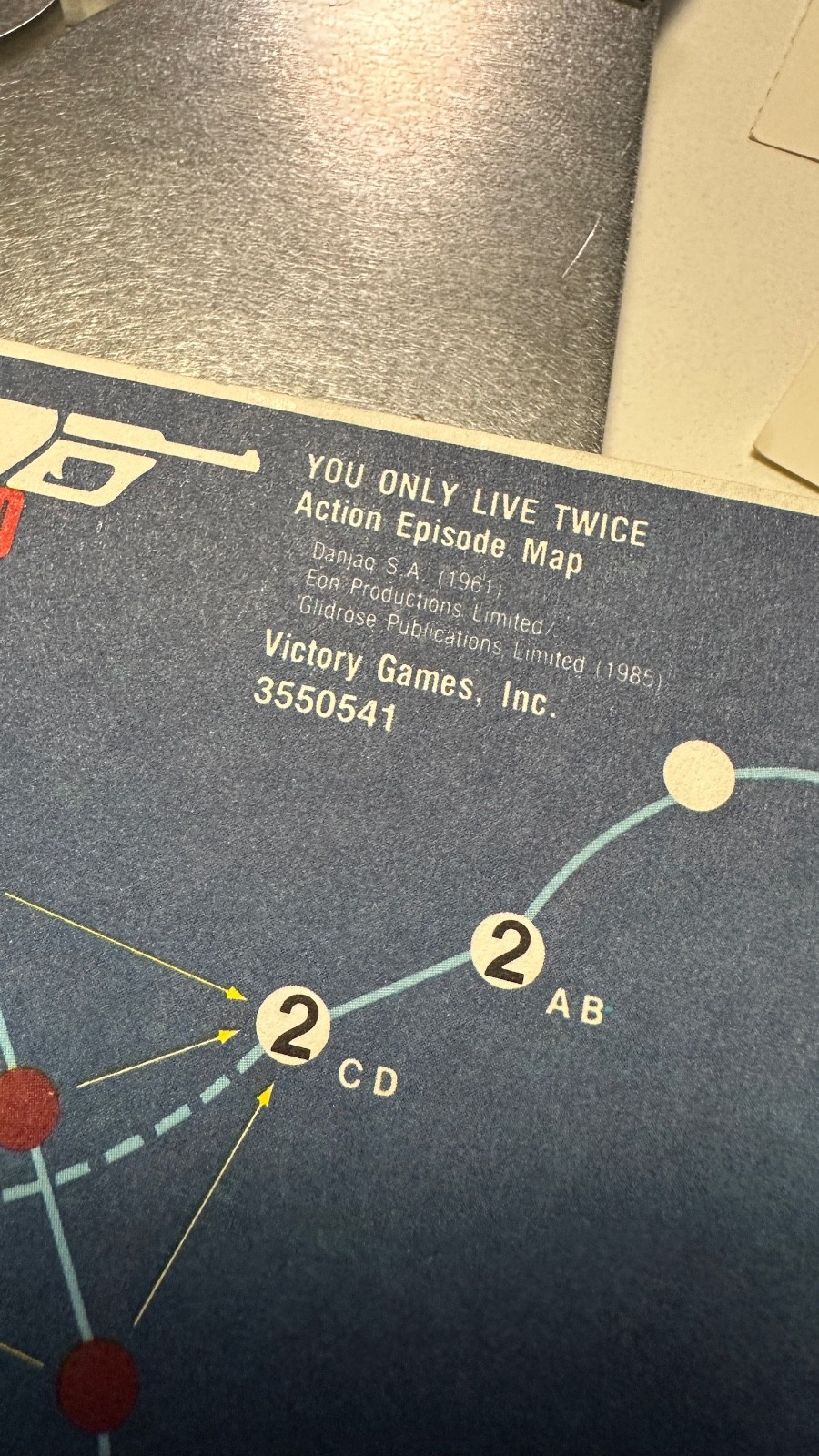 James Bond 007 Goldfinger + You Only Live Twice Mixed Partial Game Lot