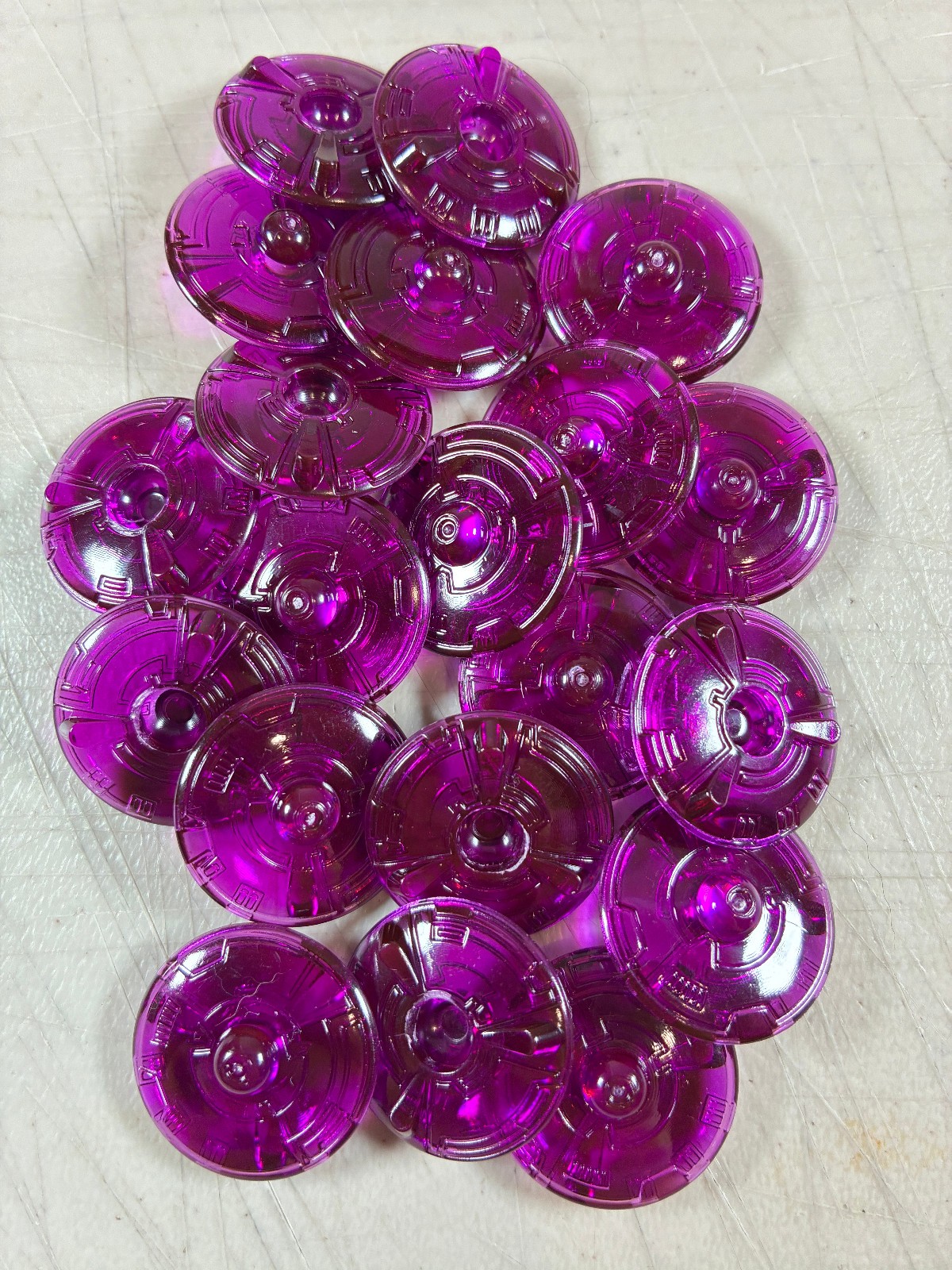 20x Purple Plastic SHIPS 2018 Cosmic Encounter Replacement Pieces Parts FFG
