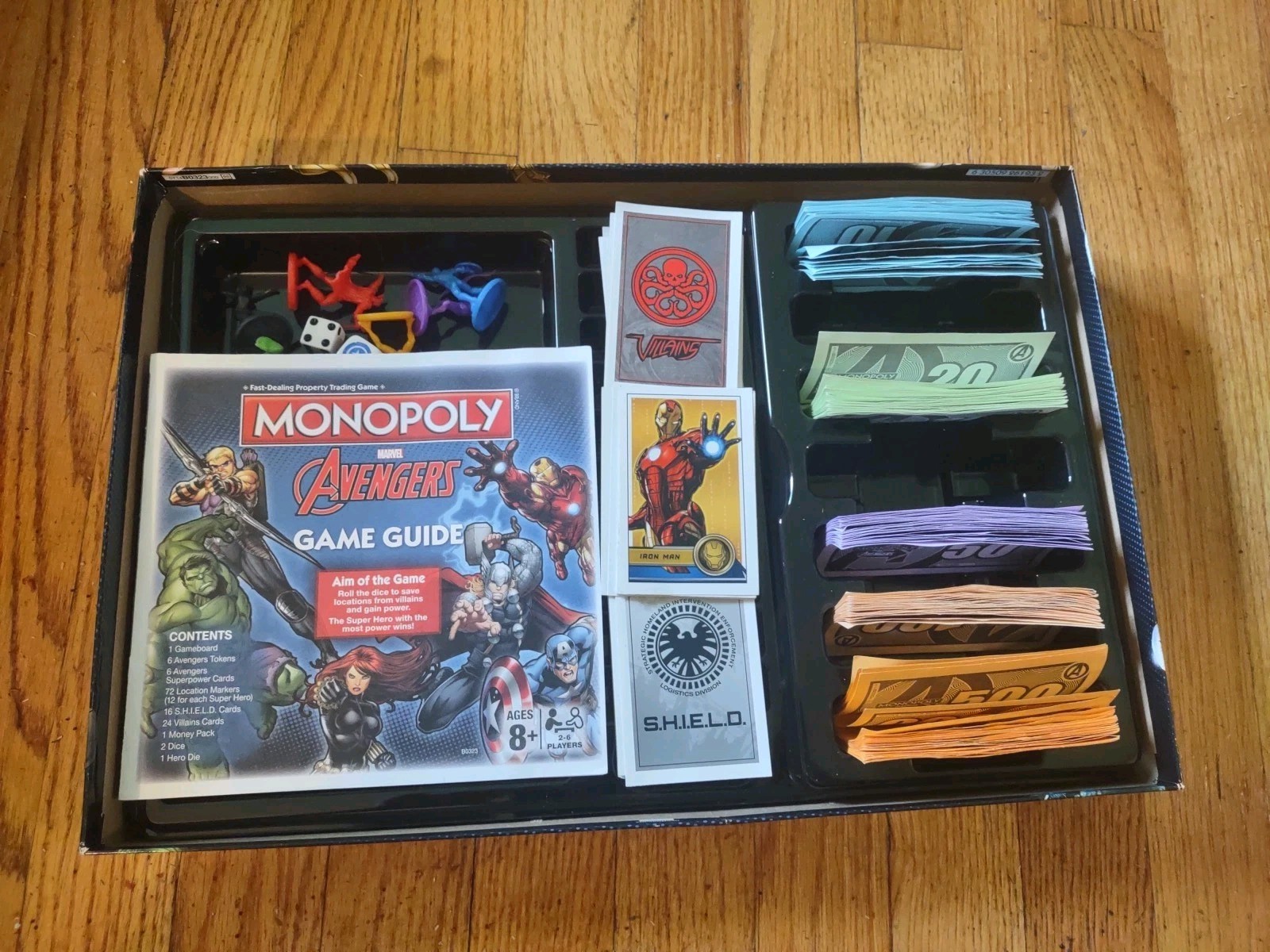 Marvel The Avengers Monopoly Board Game COMPLETE! USAopoly