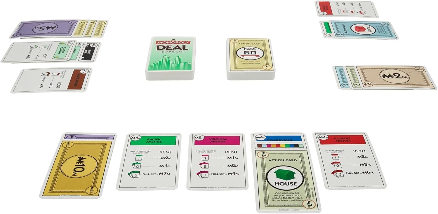 Monopoly Deal Card Game | Quick-Playing Card Game | Fun Games for Families and K