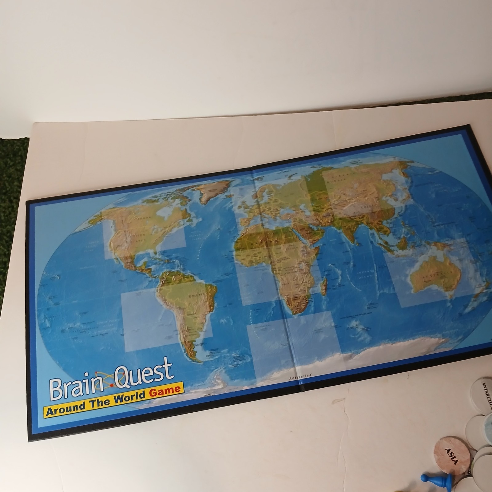 Brain Quest Around the World Geography Board Game Complete Homeschool Ages 8+
