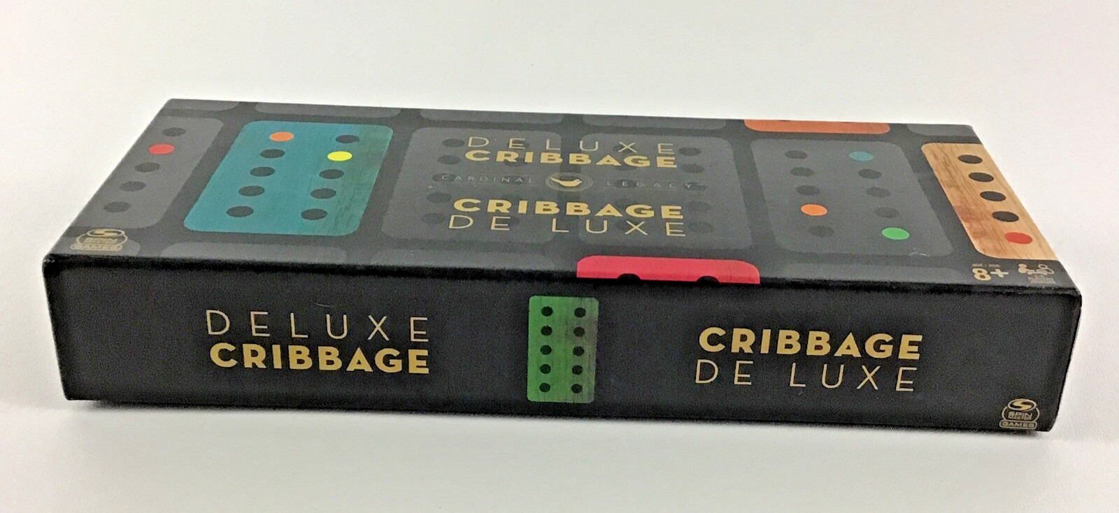 Deluxe Cribbage Family Board Game Cardinal Legacy Wooden Case Metal Movers 2020