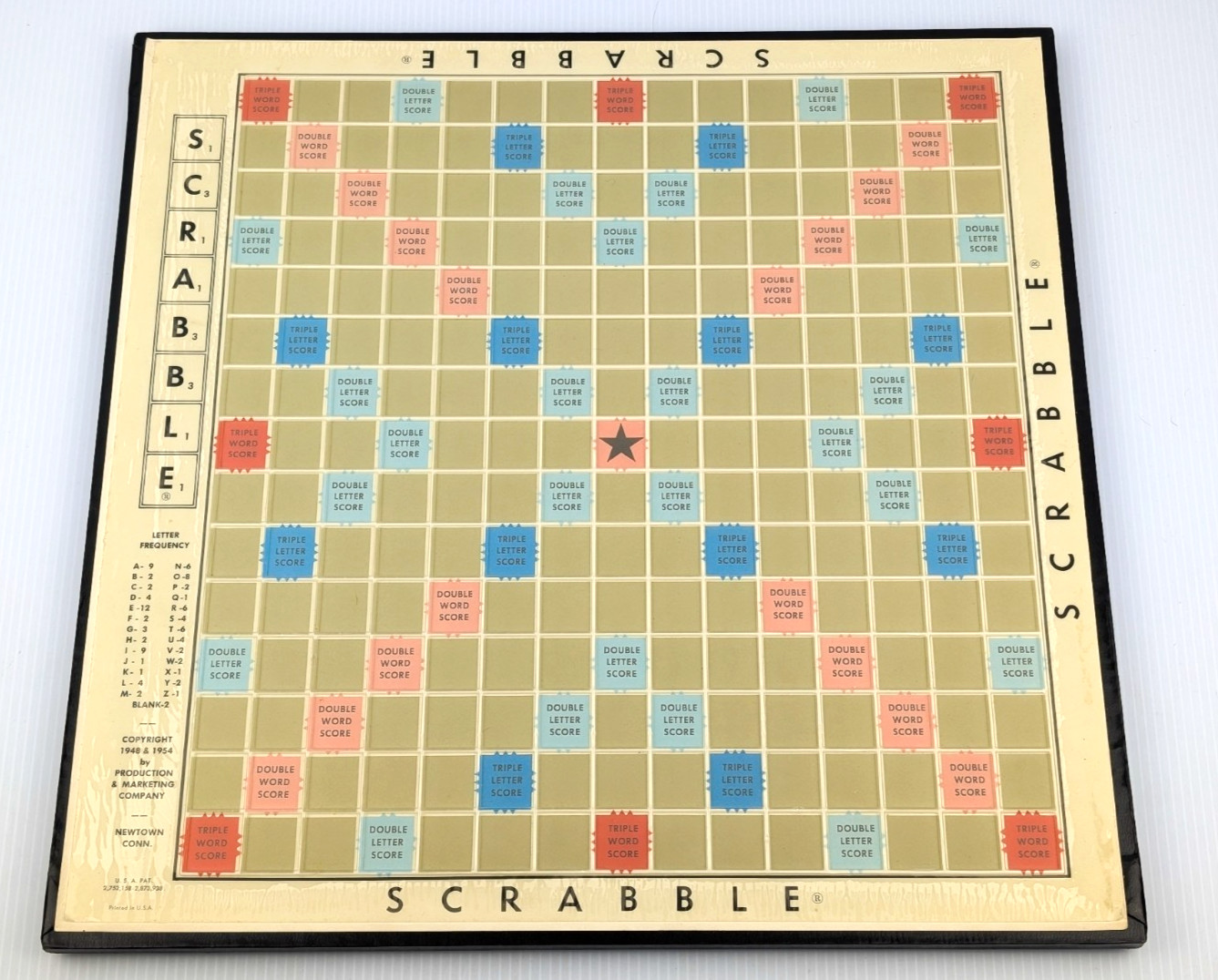 1966 Selchow/Righter DELUXE SCRABBLE Game Turntable 100% COMPLETE
