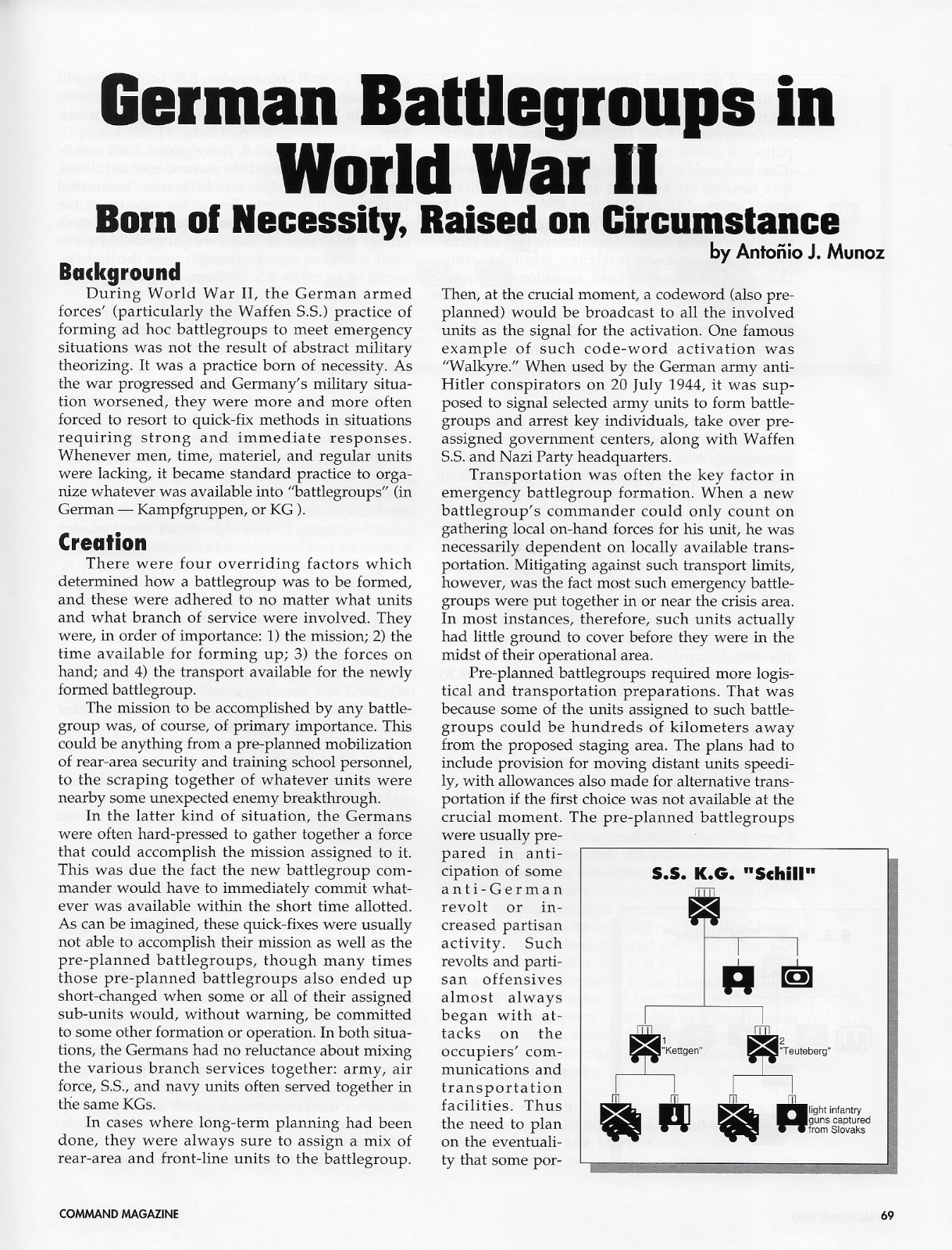 Command Magazine #16 1918 Storm in the West WWI; Operation Desert Weirdness