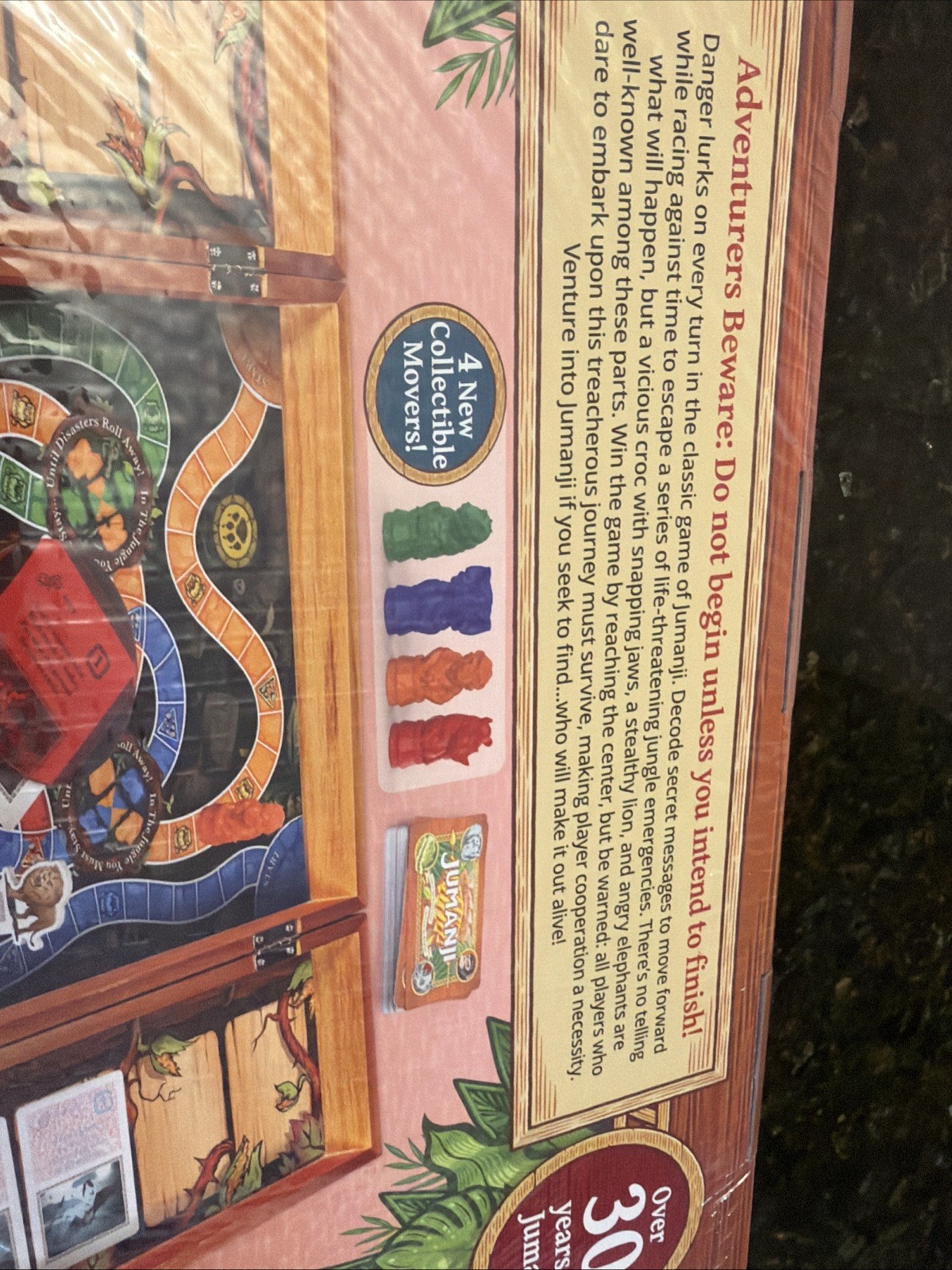 NEW AND SEALED Jumanji 30 Years Game in a Real Wooden Box