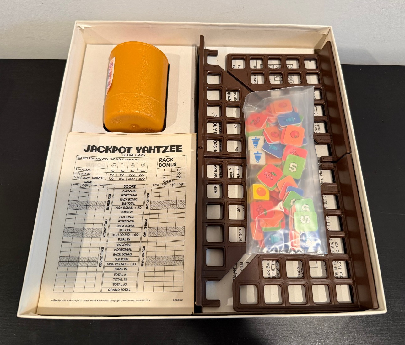 Jackpot Yahtzee 1980 game