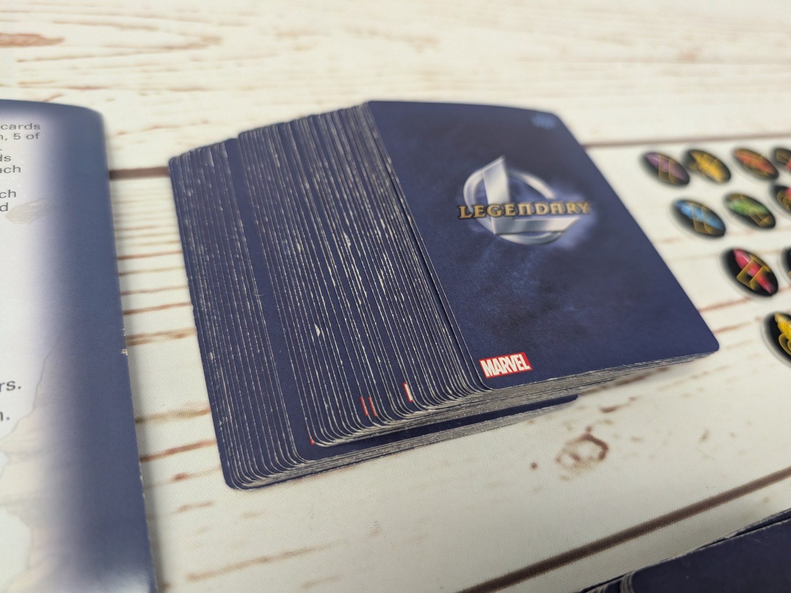 Legendary Marvel Guardians of the Galaxy Upper Deck Board Game No Box Complete