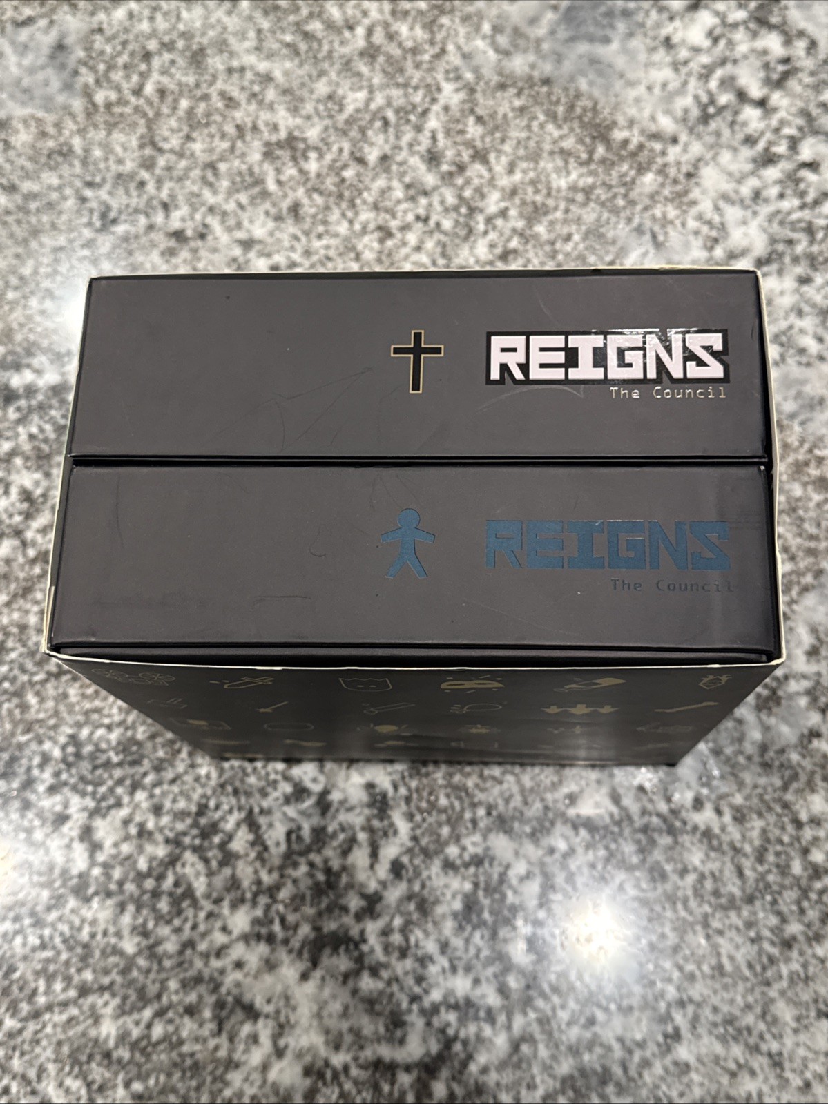 Reigns: The Council Kickstarter Board Game 100% Complete Very Good Condition