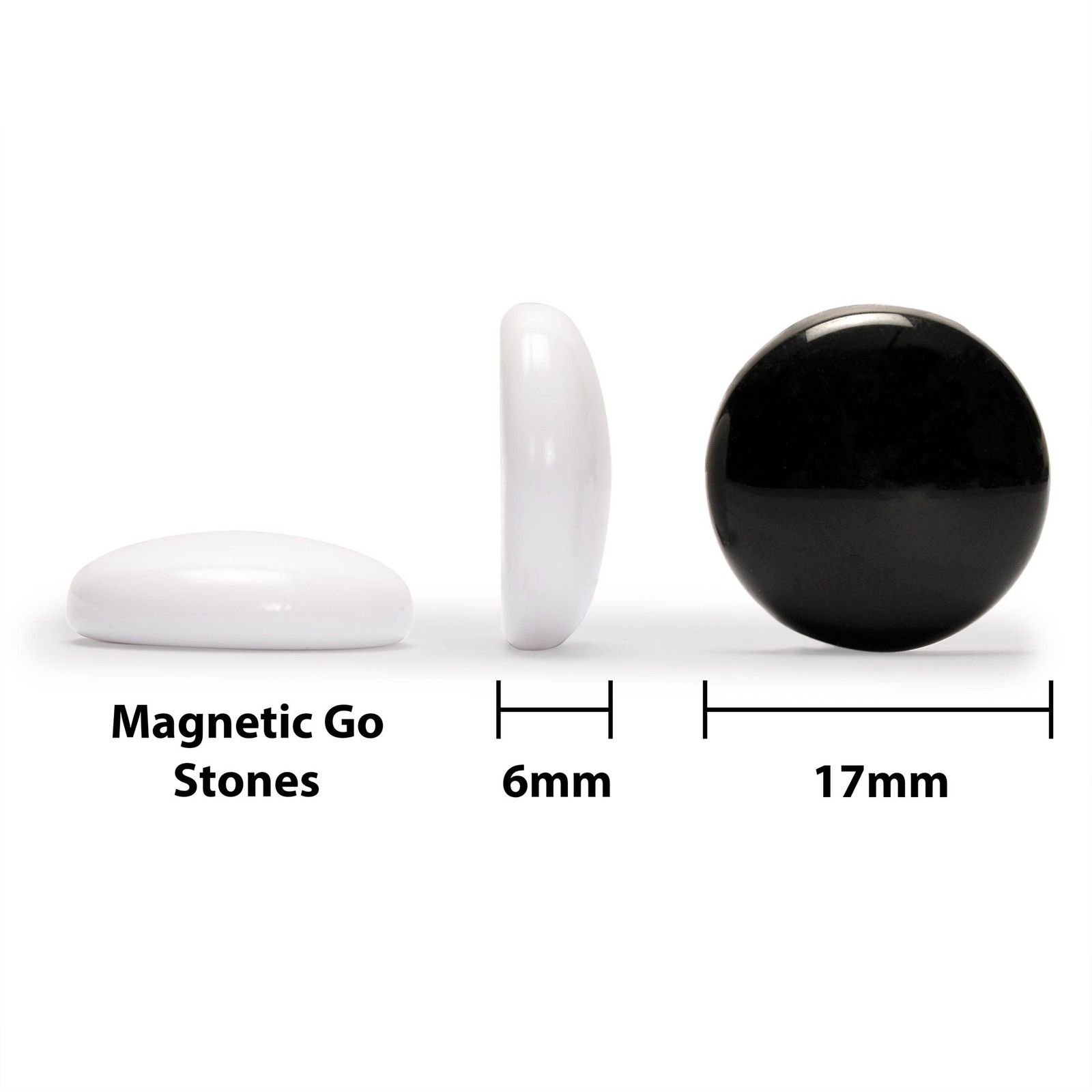 Large Magnetic 19×19 Go Game Set Board (14.6-Inch) with Single Convex Stones