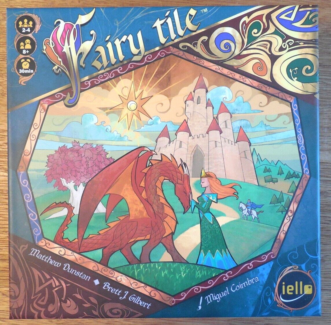 MINT! 2018 iello “Fairy Tile” Dragon Fantasy Tile Game w Figurines for Ages 8+