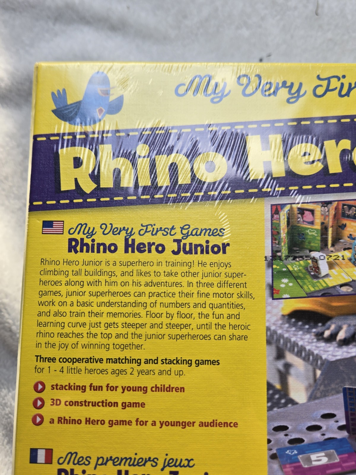New in box-My Very First Games Rhino Hero Junior – Haba Games Toddler Education
