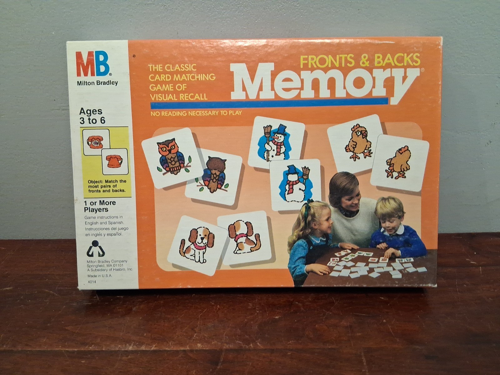 Lot of 2 Vtg 1980’s Milton Bradley THE ORIGINAL MEMORY Game & FRONTS AND BACKS