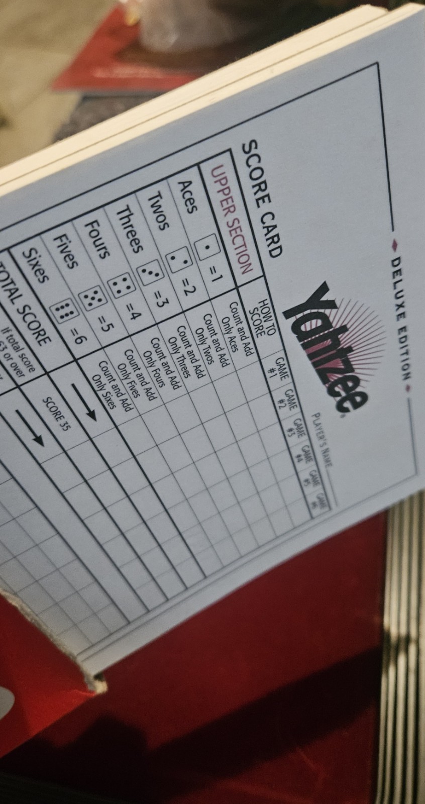 VTG Deluxe Yahtzee Board Game Felt Tray Edition Milton Bradley 1997 Complete