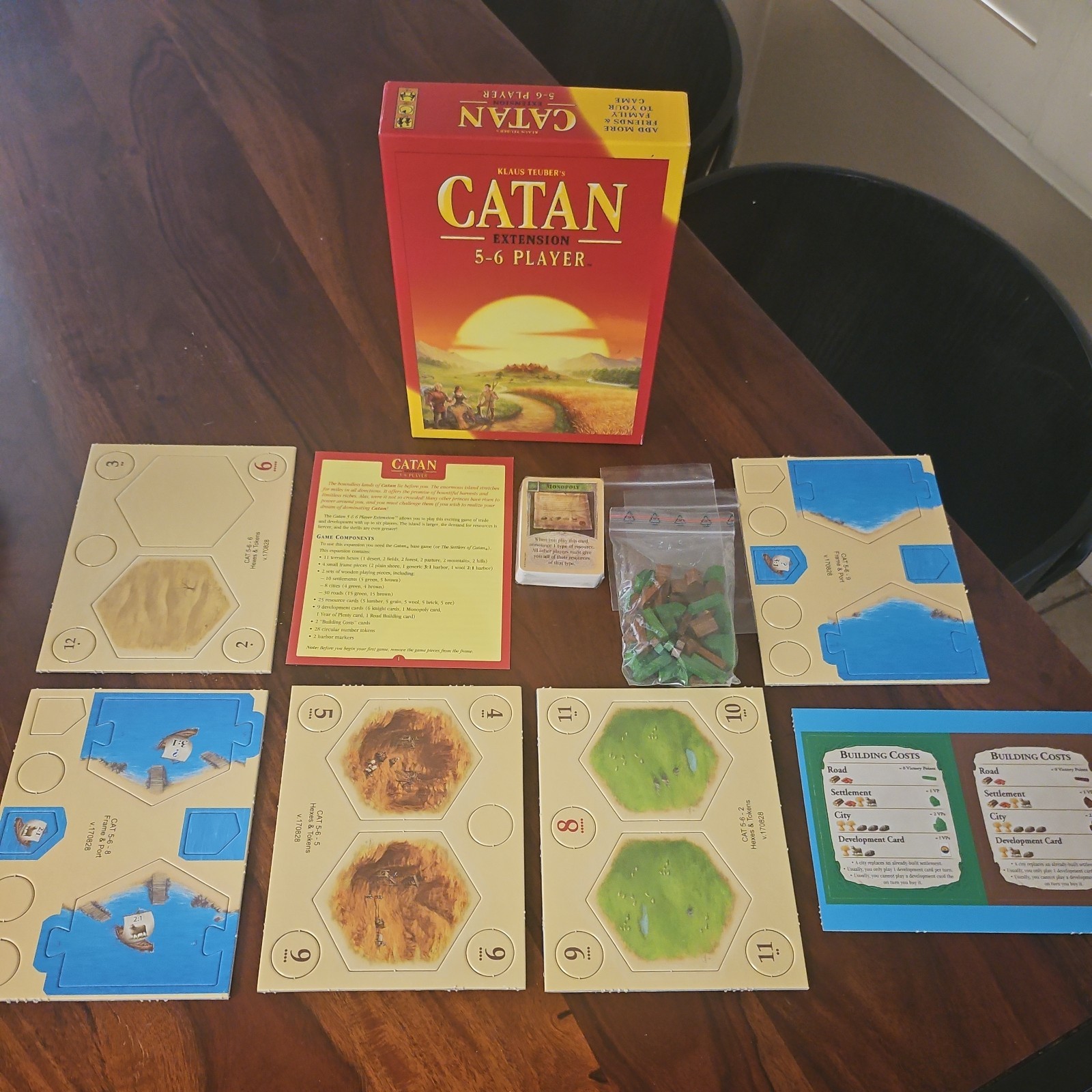 Settlers of Catan 5-6 Player Extension Board Game – Complete In Box