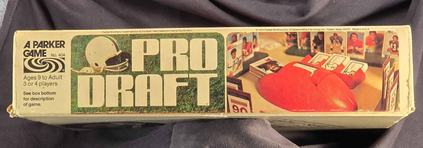 1974 Pro Draft Game by Parker Brothers Complete in Great Condition FREE SHIPPING
