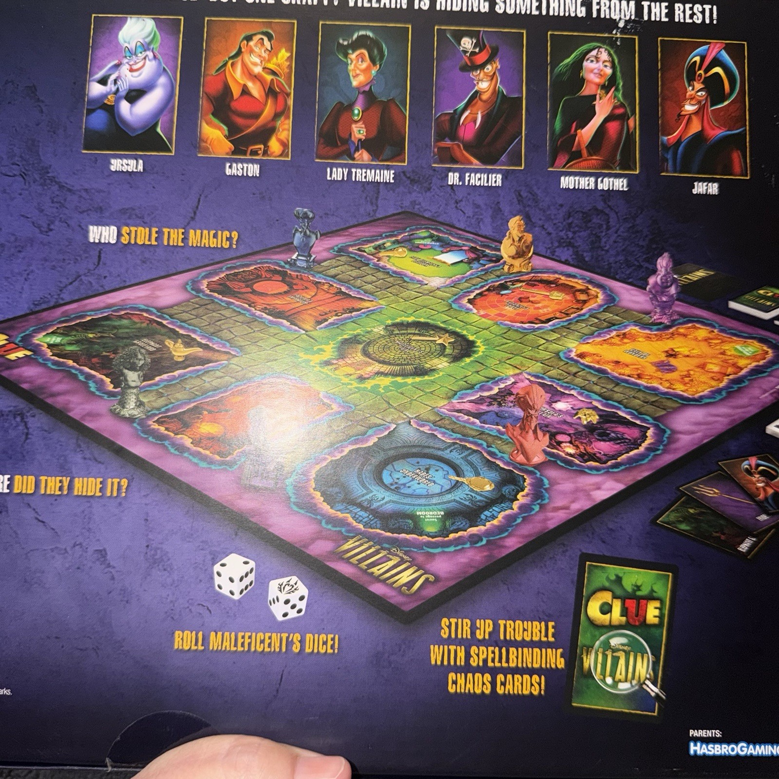 Clue Disney Villains Board Game Hasbro 2-6 Players Complete NEW Factory Sealed