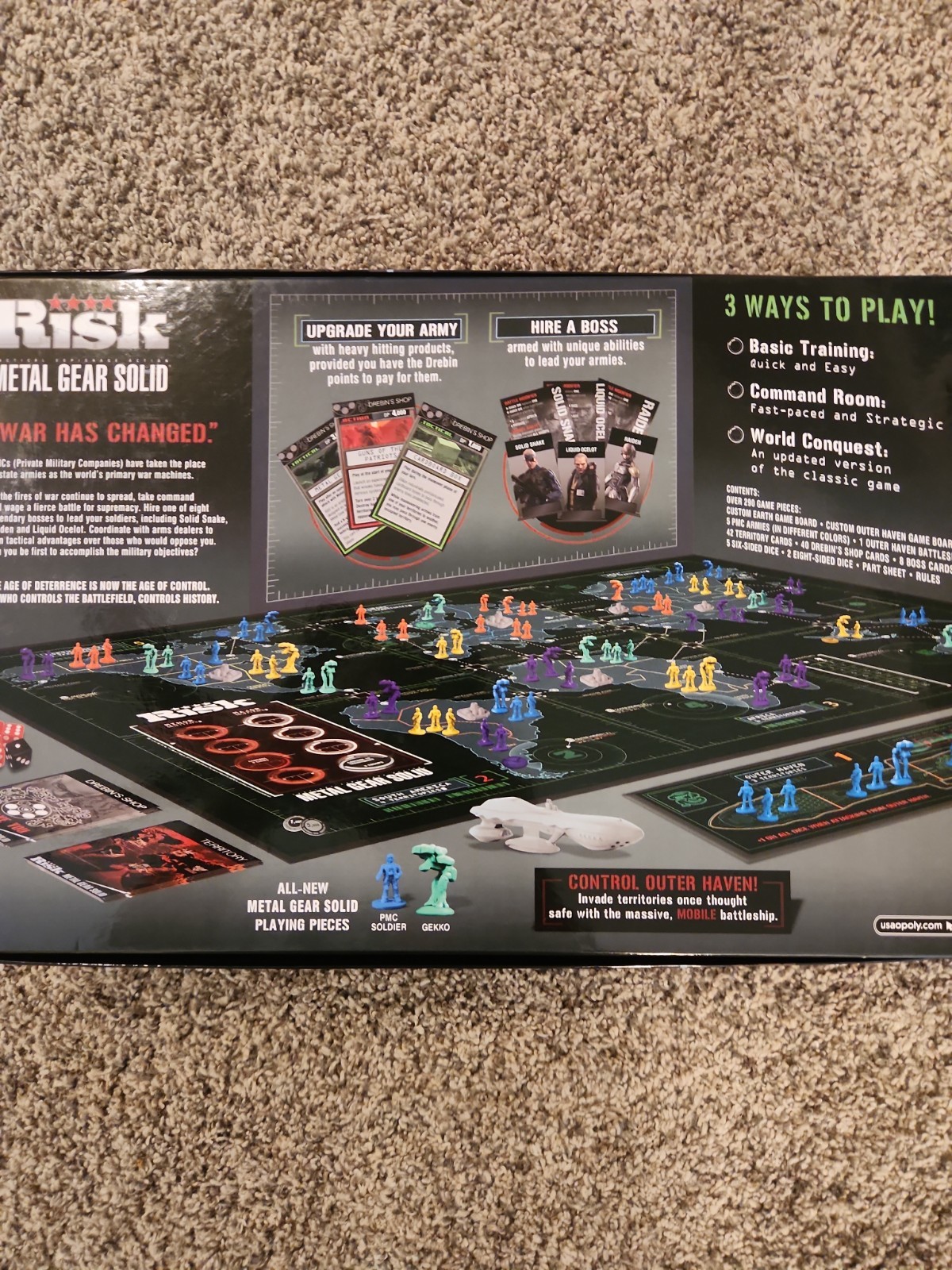 RISK The Game Of Strategic Conquest Metal Gear Solid Collectors Edition