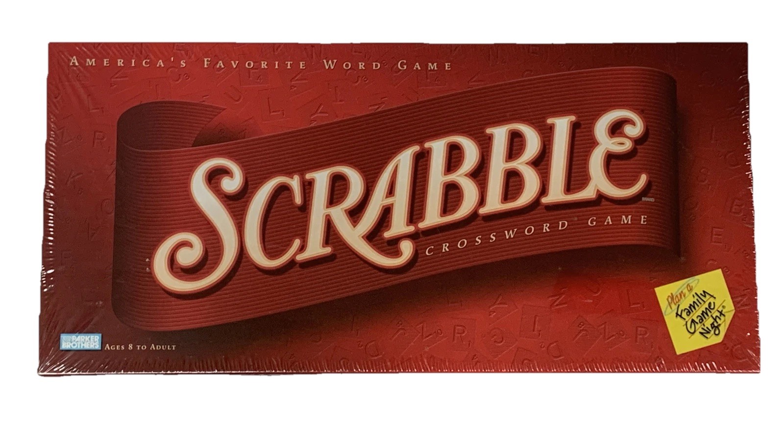 Scrabble Crossword Board Game Hasbro Gaming 2001 Game Night Brand New Sealed