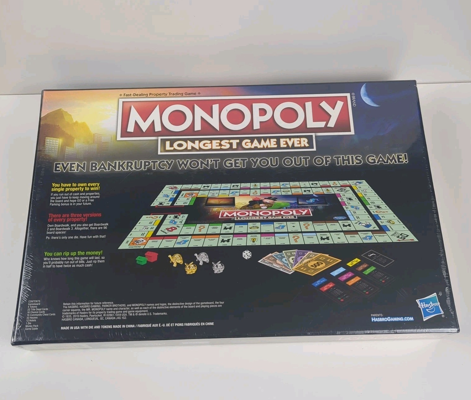 Monopoly Longest Game Ever Edition Hasbro Brand New Sealed Retired